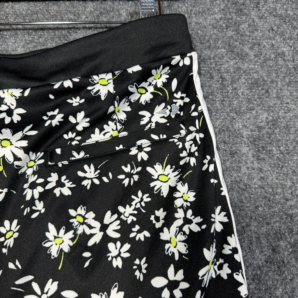Grand  Slam Performance Skort Womens Medium Golf Tennis Black Floral Pockets - Picture 9 of 9